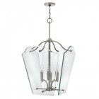 Suspension wingate, nickel antique et verre, grande Suspension wingate, nickel antique et verre, grande
