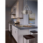 Suspension zara, acier brossé, 4 ampoules, 48 cm