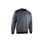 Sweat col rond bicolore - LMA - Gris/Noir- 8093-2XL