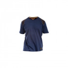T-shirt renforcé rica lewis - homme - taille xl - coton bio - bleu - workts