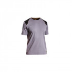 T-shirt renforcé rica lewis - homme - taille xxl - coton bio - gris - workts