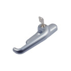 Crémone à clé nefer pour châssis italienne fapim - gauche gris g6 - 0771as-g6