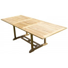Table astana rectangle 180-240x100x75 teck premium