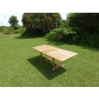 Table astana rectangle 180-240x100x75 teck premium