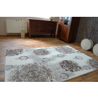 Tapis acrylique florya 0362 beige crème - Dimension au choix