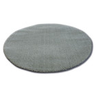 Tapis cercle shaggy micro vert cercle - Dimension au choix