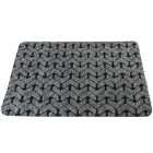 Tapis chevron gris et noir de 40 x 60 cm