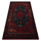 Tapis en laine omega harun bleu - Dimension au choix