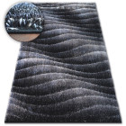 Tapis shaggy space 3d b222 gris foncé - Dimension au choix