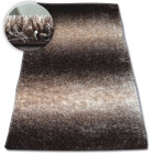 Tapis shaggy space 3d b315 marron - Dimension au choix