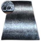 Tapis shaggy space 3d b315 noir/gris - Dimension au choix