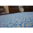 Tapis vintage fleurs 22209/543 bleu - Dimension au choix