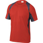 Tee-shirt bali bicolore rouge et gris taille l