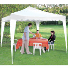 Tente pliable 3x3m blanche-tonnelle