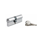 Cylindre de serrure à clé crantée Ecopro nickelé - 40 x 50 - Varié - THIRARD - 00007398