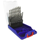 19 forets métaux Premium TSP HSS taillé meulé - affûtage étagé - Ø 1 à 10 mm - TIVOLY - 11457070015