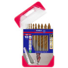 10 Forets métaux TSP HSS taillés meulés revêtus FUSIO - affûtage étagé - Ø 1 à 10 mm - TIVOLY - 11457170001