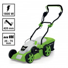 Tondeuse electrique vitogarden - 1800w moteur induction - coupe 42 cm - 3 hauteurs de coupe - bac 50l