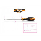 Tournevis pour vis à fente Betagrip 6 pans art.1260E D=9.5mm Dimensions 1.6x10x200mm BETA 012600159
