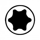 Tournevis TORX®, Dimensions : T 15, Long. de la lame 80 mm, Long. totale 178 mm, Ø de la lame : 4,0 mm