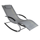 Transat à bascule jawa rock fauteuil piscine jardin      gris