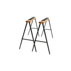 Tréteaux Portables En Acier (2 Pcs) - Max. 100 Kg/Pc Tréteaux Portables En Acier (2 Pcs) - Max. 100 Kg/Pc