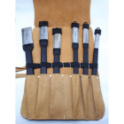 Trousse de 6 ciseaux de charpentier - EMILE PEYRON - 115T6 Trousse de 6 ciseaux de charpentier - EMILE PEYRON - 115T6