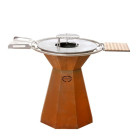 Brasero pyramidal Le Churrasco acier corten - BRIPCMC070