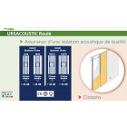 Panneau laine de verre Ursacoustic roulé ép.70mm 0,9 x 10 m R=1,75 Ursa (paquet 9m²)