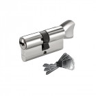 Vachette / assa abloy - cylindre de sureté à bouton 30 x 30 profil européen en laiton nickelé série v5