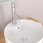 Vasque à poser ronde céramique blanche Ø41 cm – ROLL ON Aurlane - LAV488