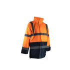 Veste haute visibilité imperméable - LMA - 2297-Orange fluo / Marine-XXXXL