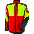 Veste de travail rouge INFINITY en stretch avec manches amovibles - SOLIDUR - INVERE-M