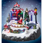 Village père noël boutique animee