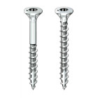 Vis à bois aggloméré rocket acier zingué tête fraisée empreinte torx t25 partiellement filetées 5x55/35 boîte de 200 p