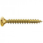 Vis à bois aggloméré tête fraisée empreinte pozidriv acier zingué bichromaté entièrement filetées yellox, ø 3 mm, longueur 10 mm