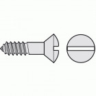 Vis à bois tête fraisée bombée fendue laiton, diamètre 2,5 mm, longueur 20 mm, sachet de 100 vis