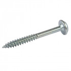 Vis zinc pour trous borgnes, tête à rondelle, pas fin - 500 vis, N° 7 x 1-1/2"