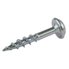 Vis zinc pour trous borgnes, tête à rondelle, pas gros - 1 200 vis, N° 8 x 1"