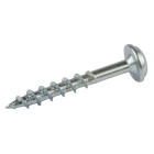 Vis zinc pour trous borgnes, tête à rondelle, pas gros - 500 vis, N° 8 x 1-1/4"