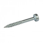 Vis zinc pour trous borgnes, tête cylindrique, pas fin - 100 vis, N° 6 x 1-1/4"