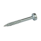 Vis zinc pour trous borgnes, tête cylindrique, pas fin - 500 vis, N° 6 x 1-1/2"