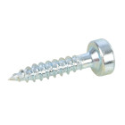 Vis zinc pour trous borgnes, tête cylindrique, pas fin - 500 vis, N° 6 x 3/4"