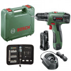Visseuse sans fil  - bosch - 10,8 v  - 2 batterie li -ion 1,5 ah - kit vissage 38 pièces - chargeur rapide