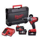 Perceuse à percussion MILWAUKEE 18V 4Ah + 3 Batteries M18SET1-403X - 4933447112