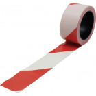 Bande de balisage viso blanche et rouge - 100 m x 50 mm - rsna01rb