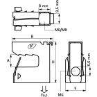 Attache de bord  de tôle walraven britclips tigre 16 - 8-16 mm