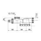 Wirquin - 012719 -  espace - siphon gain de place pour évier 1 bac