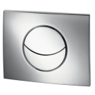 Wirquin - 195978 - plaque de commande double chasse pour wc suspendu lune chromé brillant