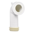 Wirquin - pipe wc rigide coude ø 110 mm avec raccord supplémentaire ø 40 mm